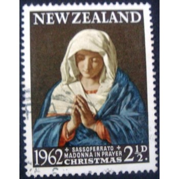 Imagem similar à do selo postal comemorativo da Nova Zelândia de 1962 Christmas U