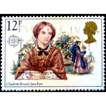 Selo postal do Reino Unido de 1980 Charlotte Brontë U