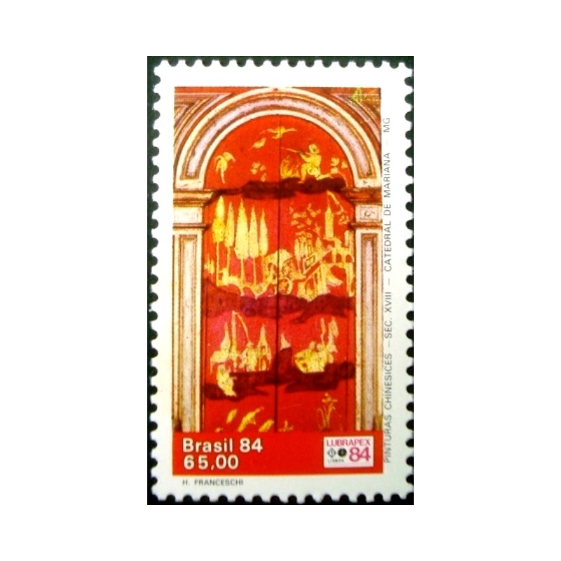 Selo postal do Brasil de 1984 Pinturas Chinesicies 65 N