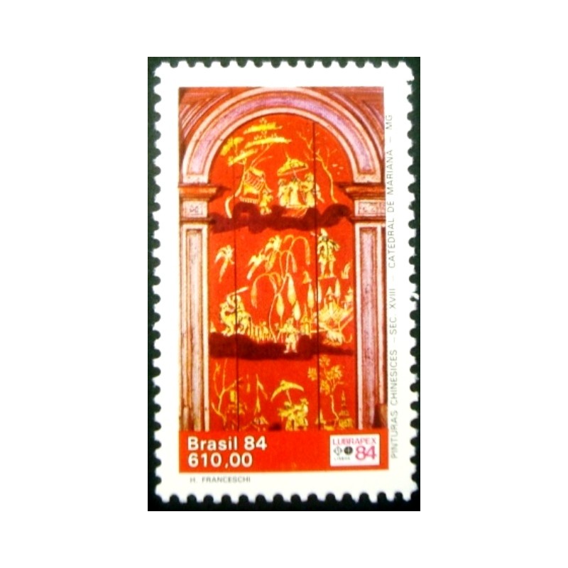 Selo postal do Brasil de 1984 Pinturas Chinesicies 610 M