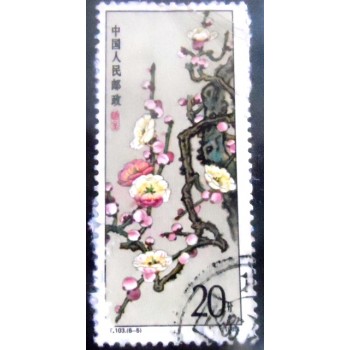 Imagem do Selo postal da China de 1985 Prunus mume U