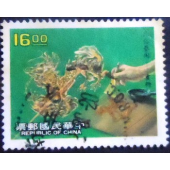 Imagem do Selo postal de Taiwan de 1988 Sugar paintings