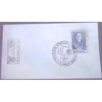 Imagem do envelope anunciado de 1957 Dia de Portugal A