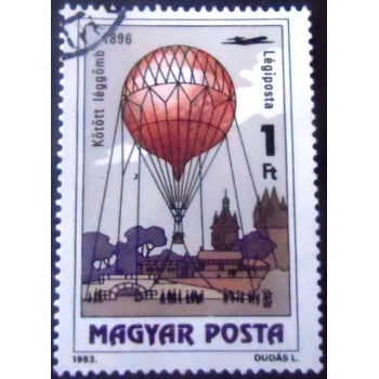 Imagem do Selo postal da Hungria de 1983 Kite Balloon 1896 U