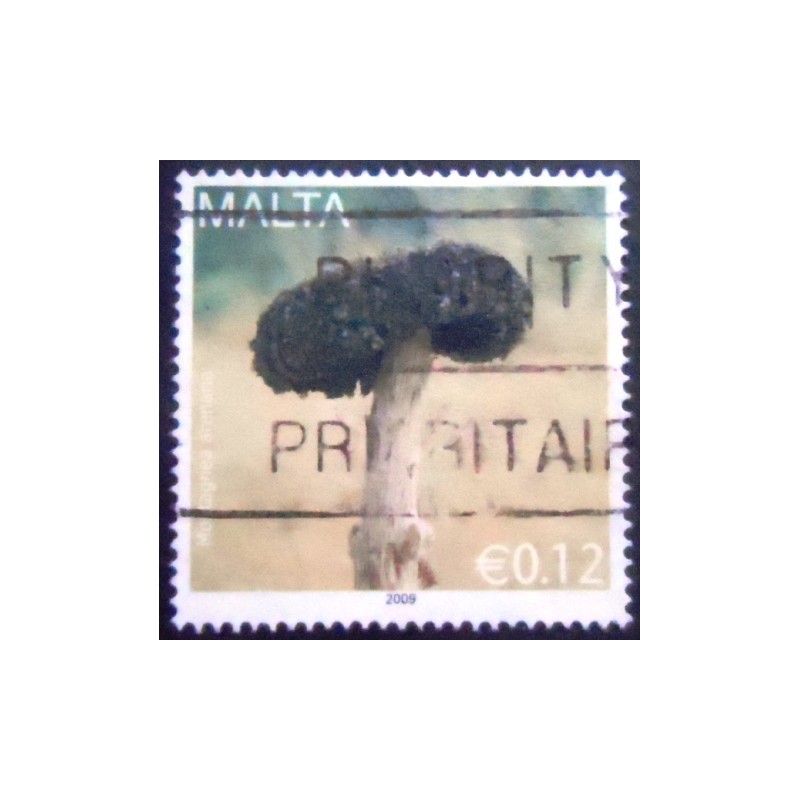 Imagem do Selo postal de Malta de 2009 Montagnea arenaria