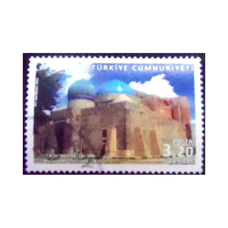 Imagem do Selo postal da Turquia de 2016 Ahmed Yasawi