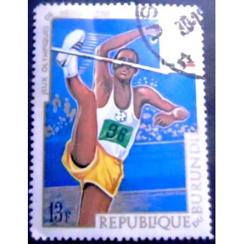 Imagem do Selo postal do Burundi de 1968 Olympic Summer Games Mexico