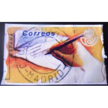 Imagem do Selo postal da Espanha de 1995 Letter Writing