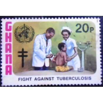 Imagem do Selo postal de Gana de 1982 Child Immunization