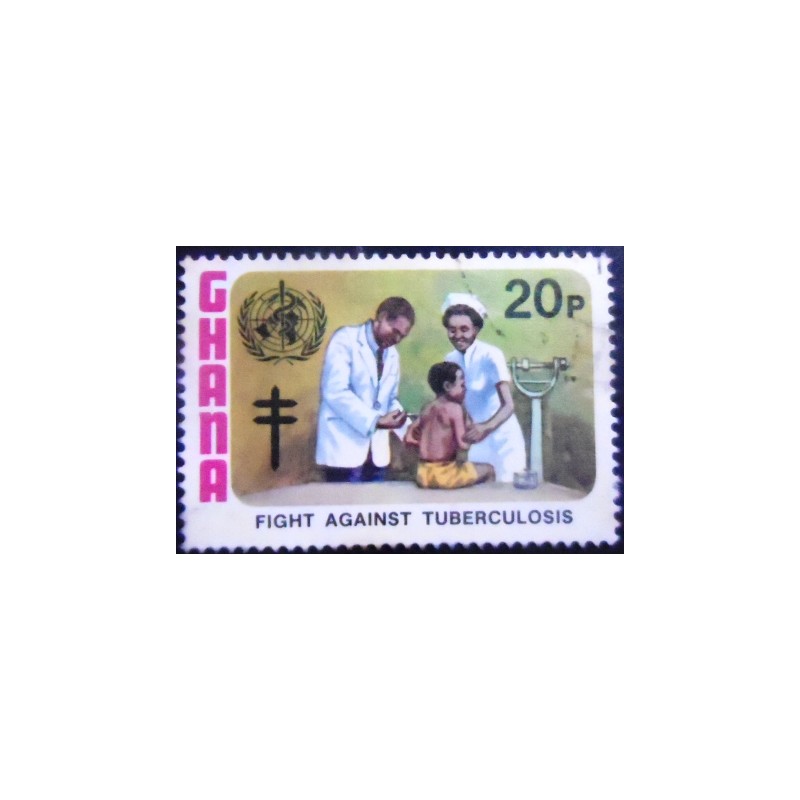 Imagem do Selo postal de Gana de 1982 Child Immunization