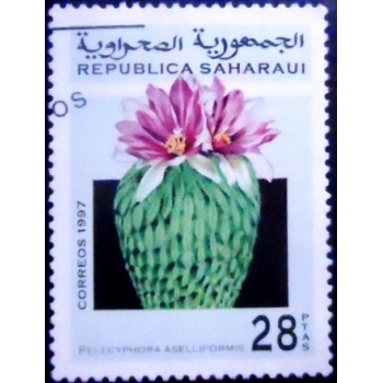 Imagem do Selo postal da Saharaui de 1997 Hatchet Cactus
