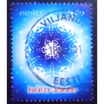 Imagem do Selo postal da Estônia de 2001 Christmas