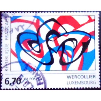 Imagem do Selo postal da França de 1996 Wercollier