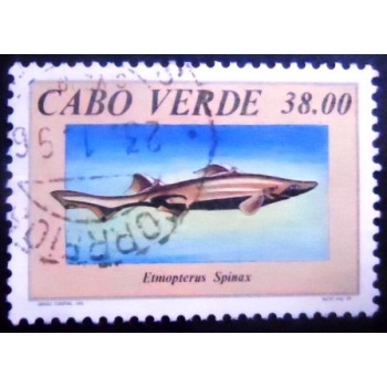 Imagem do Selo postal de Cabo Verde de 1994 Velvet Belly Lanternshark