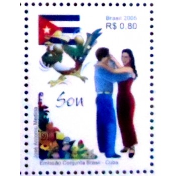imagem do Selo postal do Brasil de 2005 Son
