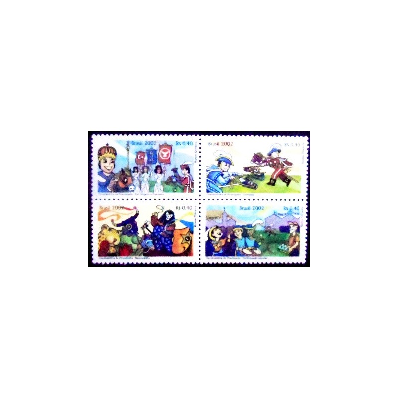 Série de selos postais do Brasil de 2002 Cavalhadinha M