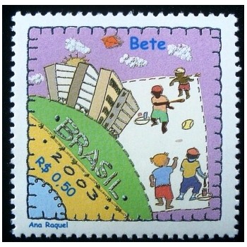 Imagem do Selo postal do Brasil de 2003 Bete M