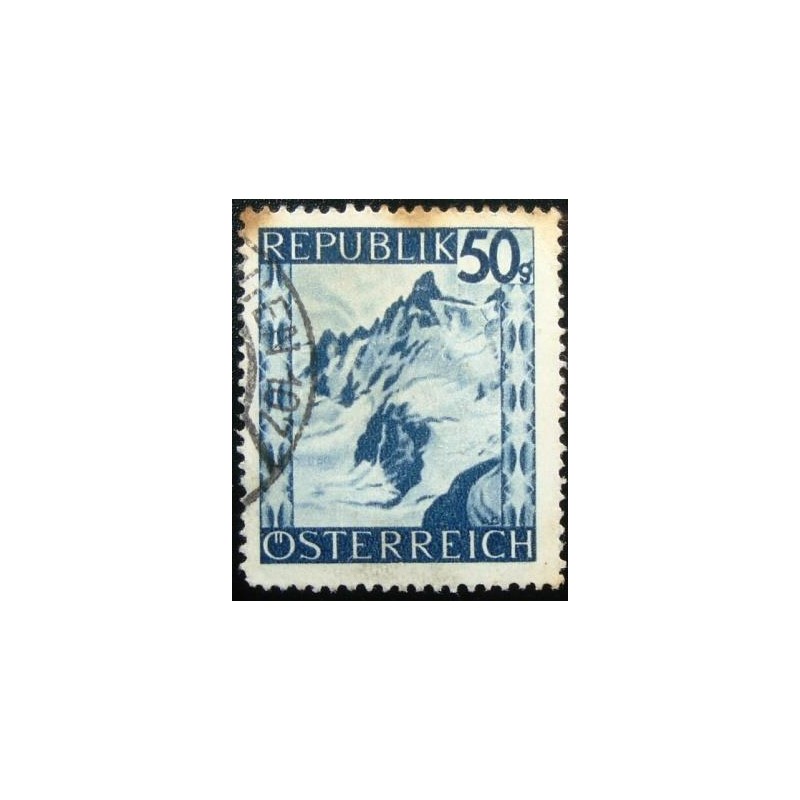 Imagem similar à do Selo postal da Áustria de 1945 Silvretta Mountain Range