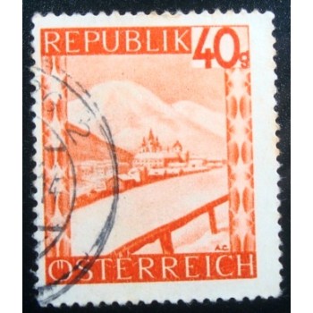 Imagem similar à do Selo postal da Áustria de 1947 Mariazell