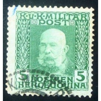 Imagem do Selo postal da Áustria de 1912 Emperor Franz Joseph I 5