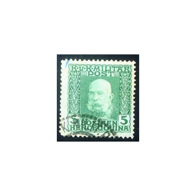 Imagem do Selo postal da Áustria de 1912 Emperor Franz Joseph I 5