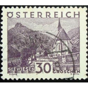 Imagem do Selo postal da Áustria de 1929 Seewiesen