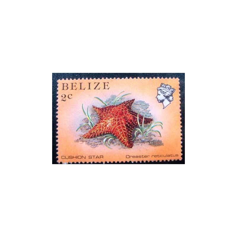 Imagem do Selo postal de Belize de 1984 Red Cushion Sea Star