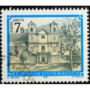 Imagem do Selo postal da Áustria de 1987 Loretto Monastery
