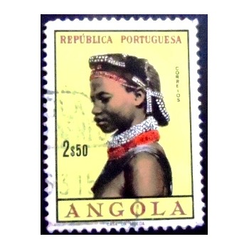 Imagem similar à do Selo postal da Angola de 1961 Girls of Angola 2,50 U
