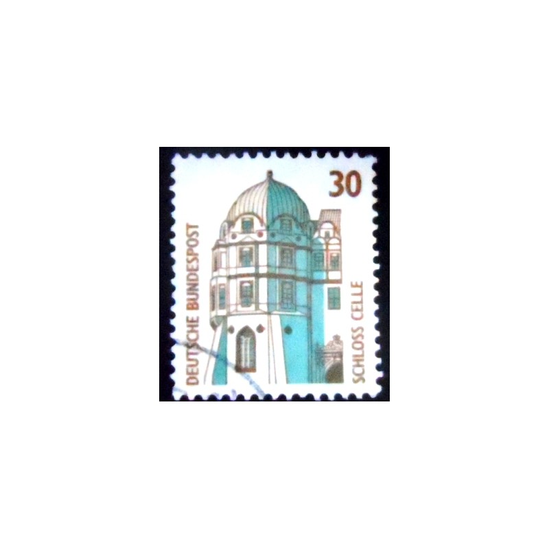 Imagem do Selo postal da Alemanha de 1987 Corner tower of Celle castle