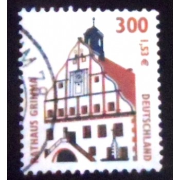 Imagem similar à do Selo postal da Alemanha de 2000 Townhall Grimma