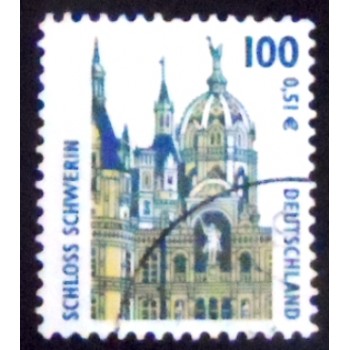 Imagem similar à do Selo postal da Alemanha de 2001 Schwerin castle