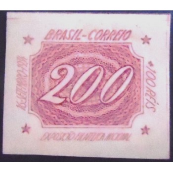 Imagem do Selo postal do Brasil de 1934 Exposição Filatélica 200 +100 N