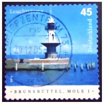Imagem similar à do Selo postal da Alemanha de 2005 Brunsbüttel Mole 1