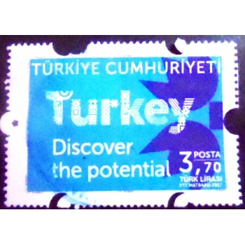 Imagem do Selo postal da Turquia de 2017 Development Promotion Campaign