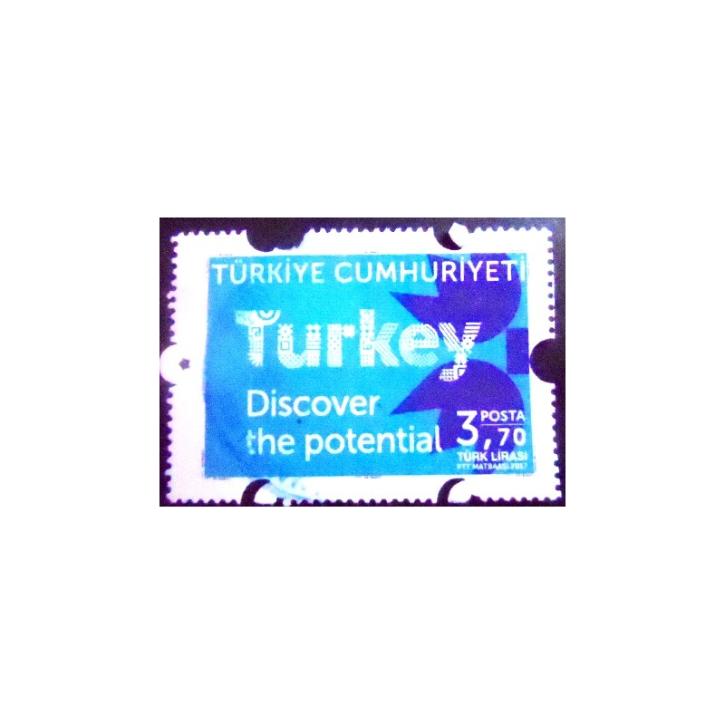 Imagem do Selo postal da Turquia de 2017 Development Promotion Campaign