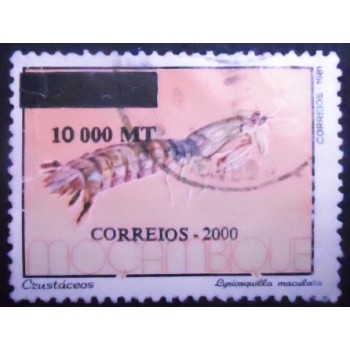 Imagem similar à do Selo postal de Moçambique de 2000 Zebra Mantis Shrimp