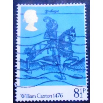 Imagem similar à do Selo postal do Reino Unido de 1976 William Caxton