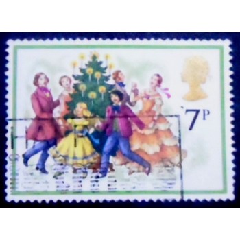 Imagem similar à do Selo postal do Reino Unido de 1978 Singing Carols U