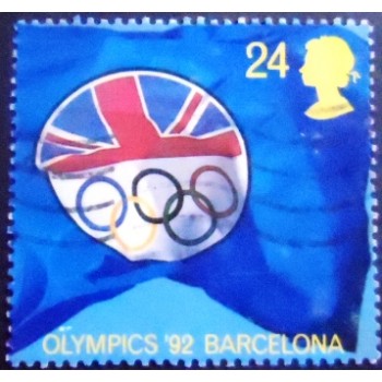 Imagem do Selo postal do Reino Unido de 1992 British Olympic Association