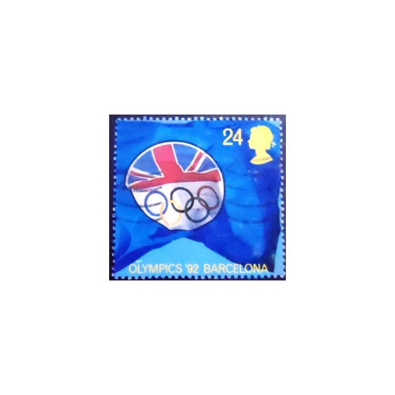 Imagem do Selo postal do Reino Unido de 1992 British Olympic Association