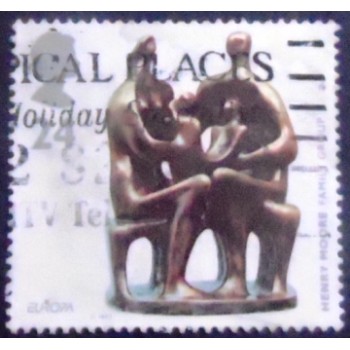 Imagem do Selo postal do Reino Unido de 1993 Family Group
