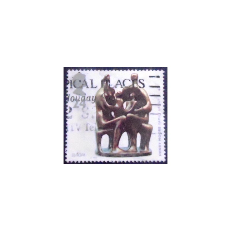 Imagem do Selo postal do Reino Unido de 1993 Family Group