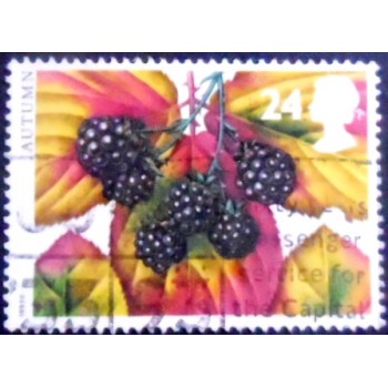 Imagem do Selo postal do Reino Unido de 1993 Blackberry