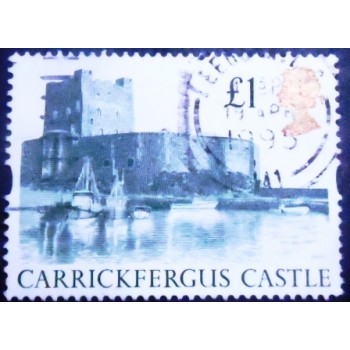 Imagem similar à do Selo postal do Reino Unido de 1994 Carrickfergus Castle