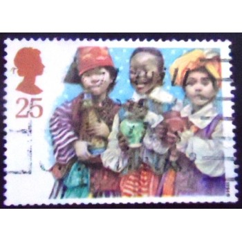 Imagem do Selo postal do Reino Unido de 1994 Three Wise Men U