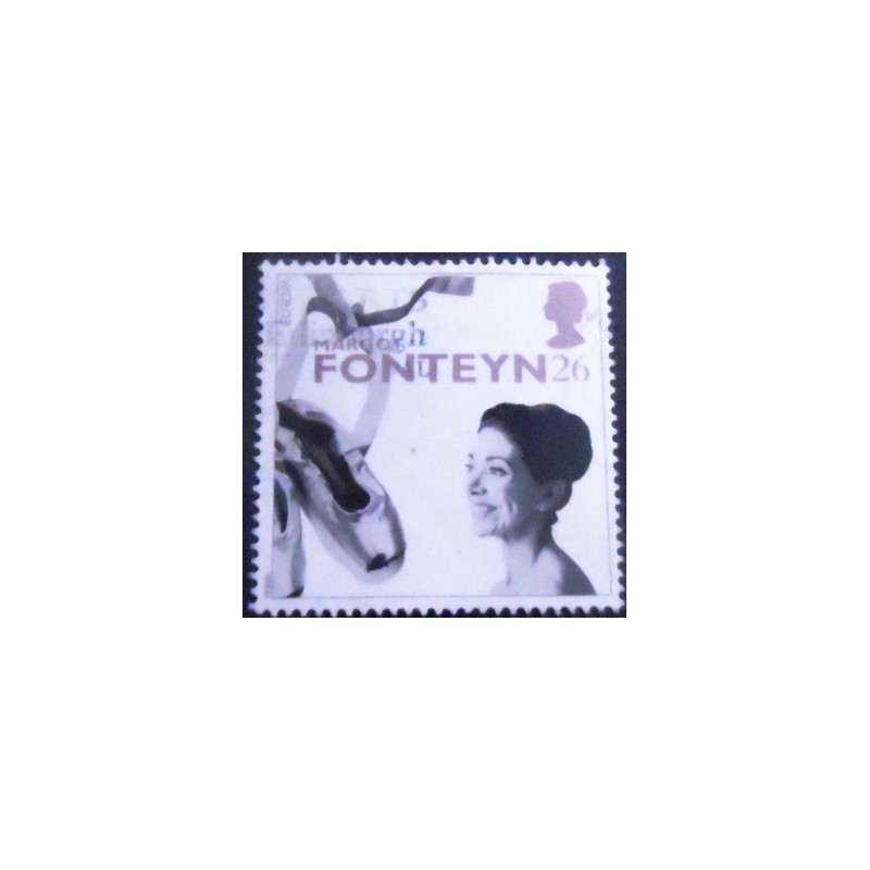 Imagem do Selo postal do Reino Unido de 1996 Dame Margot Fonteyn