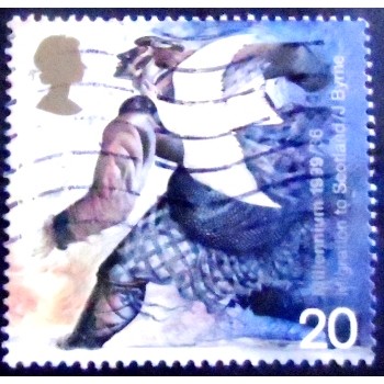 Imagem similar à do Selo postal do Reino Unido de 1999 Dove and Norman Settler