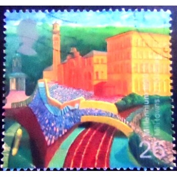 Imagem similar à do Selo postal do Reino Unido de 1999 Salts Mill