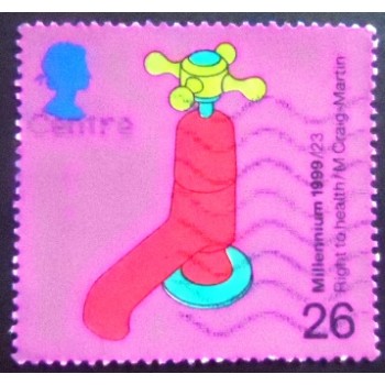 Imagem do Selo postal do Reino Unido de 1999 Water Tap